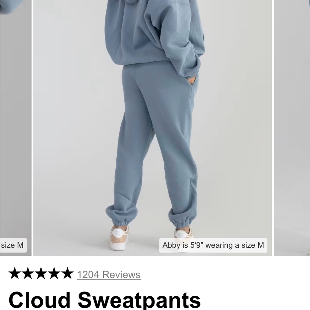 New Comfrt Cloud Sweatpants - Blue Willow - size L unisex